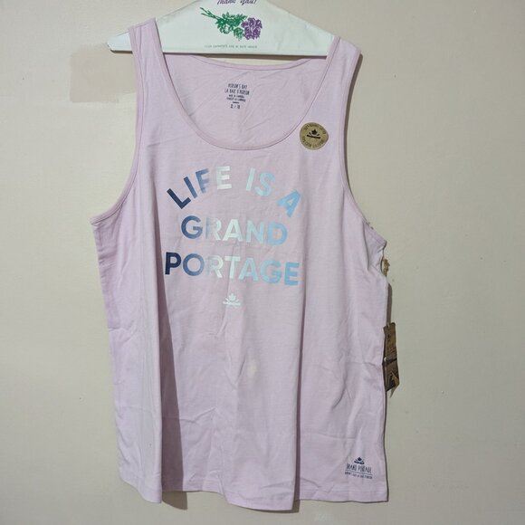 Hudson's Bay Life Is A Grand Portage Tank Top Size XL HBC Canada Outdoors New! - Picture 1 of 8